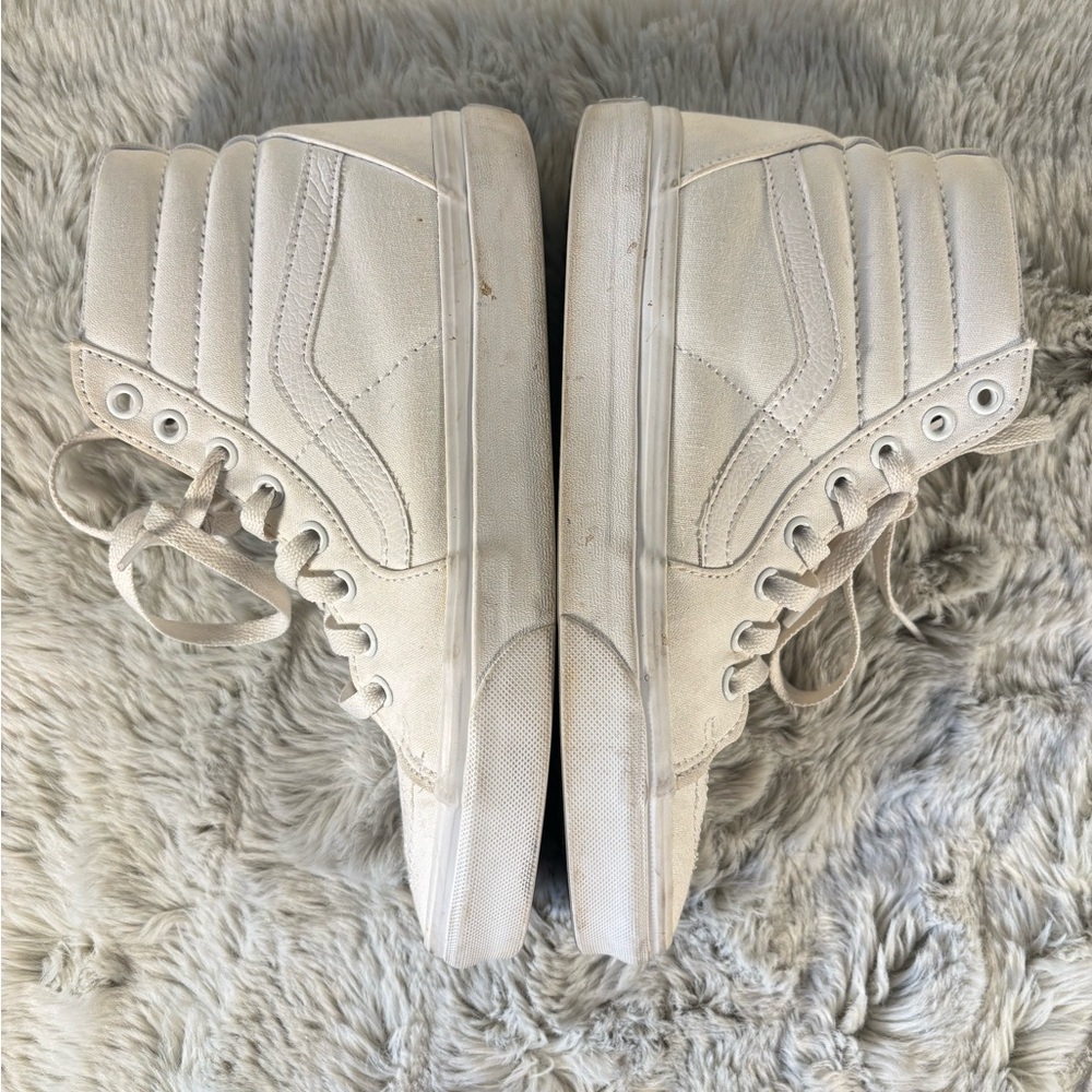White High-Top Vans - Picture 5 of 8